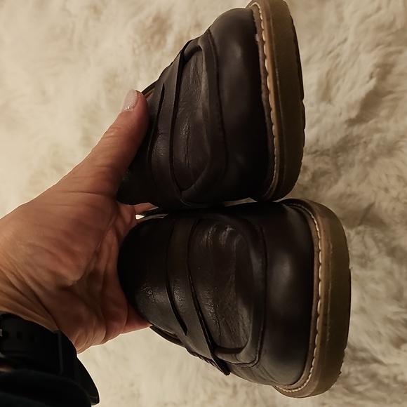 Earth Javas Brown Leather Slip On Penny Oxford Loafers Womens 8 Academia Preppy - Picture 7 of 10